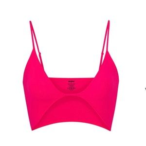 Skims Micro Cording V Crop Top XL NWT